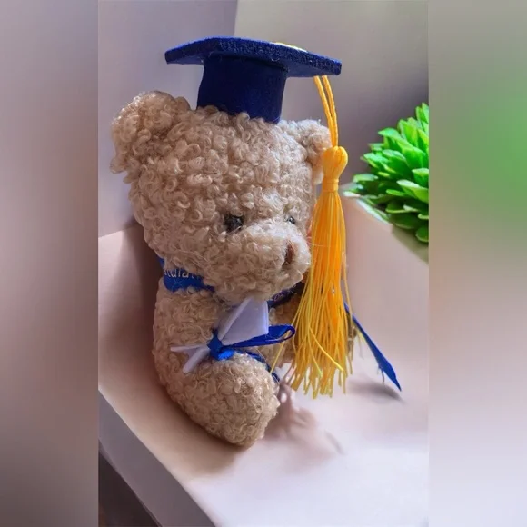 16 Pcs 4 Inches Blue Congratulations Mini Plush Graduation Bear with Diploma - Picture 7 of 7